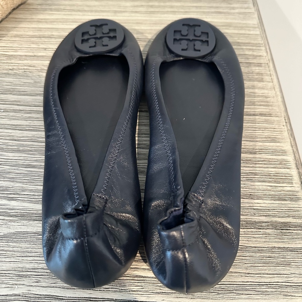 Tory Burch Flats Navy